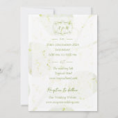 Invitation Vert mariage (Dos)