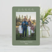 Invitation Vert moderne fa la la la la la (Debout devant)