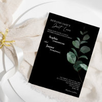 Vert moderne Noir Rien Mariage soigné