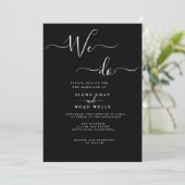 Invitation Vert moderne nous faisons mariage (Debout devant)