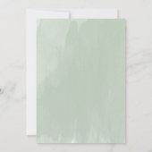 Invitation Vert Oh Baby shower Script moderne (Dos)