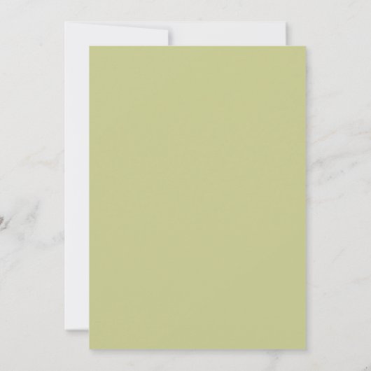 Invitation Vert on peut attendre plus mignon Baby shower fill (Dos)