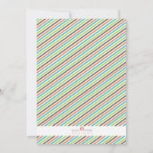 Invitation vert orange moderne de rayon de Sting (Dos)