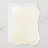 Invitation Vert Ours Genre Neutre Baby shower Jaune I (Dos)