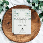 Invitation Vert Rustique Élégant Doux 16<br><div class="desc">Célébrez un anniversaire marquant avec notre exquise invitation au Sweet sixteen. Décorée d'une belle illustration d'eucalyptus aquarelle en haut, cette invitation allie charme rustique et élégance. Le titre "Sweet sixteen" est écrit gracieusement en écriture élégante, superposant le numéro gras et grand de serif "16". Parfait pour donner le ton d'une...</div>