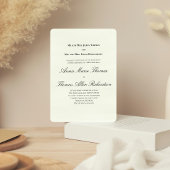 Invitation Vert Sauge Botanique Classique Écriture Formel Mar