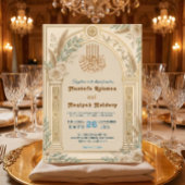 Invitation Vert sauge Crème Bleu Poussiéreux Floral Luxe