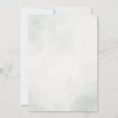 Invitation Vert sauge Élégante Botanique Verdure Mariage (Dos)