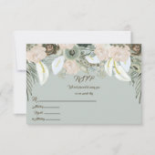 Invitation Vert sauge et crème vanillée SVP (Devant)