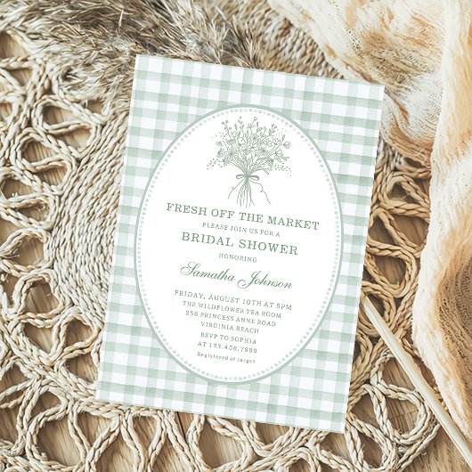 Invitation Vert sauge fraîchement arrivée sur le marché Enter