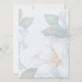 Invitation Vert Succulent Feuille d'eau Aquarelle Botanique (Dos)