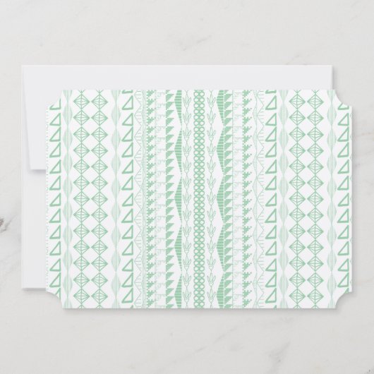 Invitation Vert Succulent ModerneTypographie Mariage (Dos)