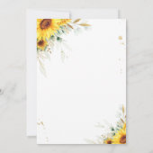 Invitation Vert Sunflower Elephant Drive Par Baby shower (Dos)