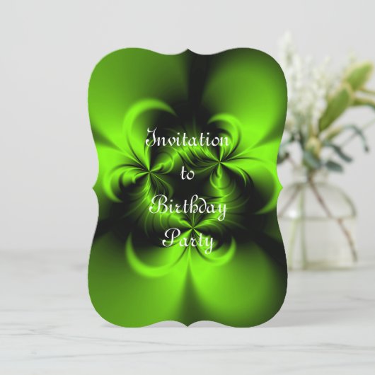 Invitation Vert tordu (Debout devant)