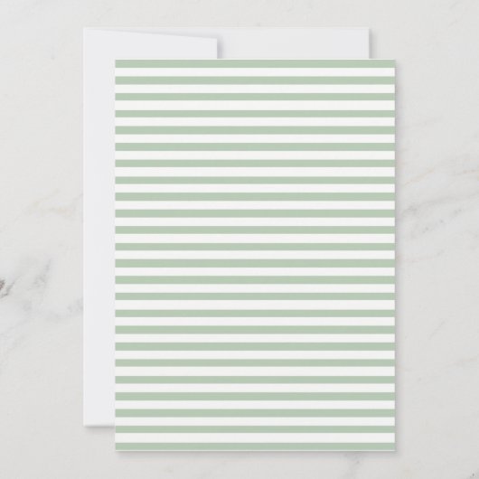 Invitation Vert verdoyant| Mariage d'aquarelle tendance (Dos)