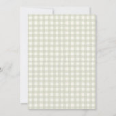 Invitation Vert vintage doux d'anniversaire (Dos)