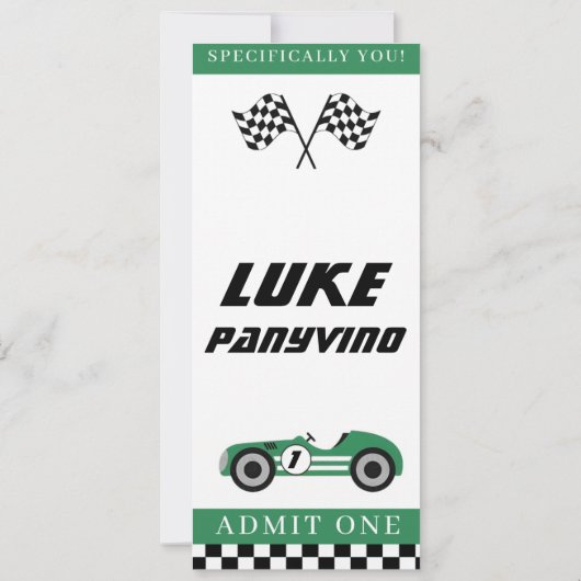 Invitation verte (Dos)