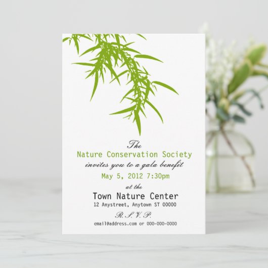 Invitation verte d'avantage de nature (Debout devant)