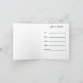 Invitation verte de globe de neige (Intérieur)