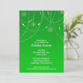 Invitation verte de la fête de la saison (Debout devant)