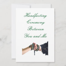 Invitation Verte de Mariage par Main