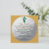 Invitation verte de partie de retraite de golf de (Debout devant)