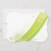 Invitation verte d'impression (Dos)