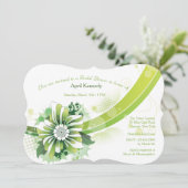 Invitation verte d'impression (Debout devant)