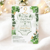 Invitation Verte Lucky Clover St. Patrick’s Day Baby shower
