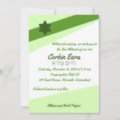 Invitation verte Simple Angles (Devant)