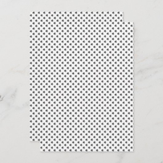 Invitation Vertical, Charbon, Dune (Devant / Derrière)