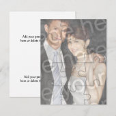 Invitation vertical de la photo personnalisée 12 p (Devant / Derrière)