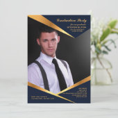 Invitation verticale de photo de cadre abstrait (Debout devant)