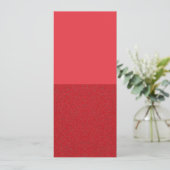 Invitation verticale rouge bicolore – Personnalisa (Debout devant)
