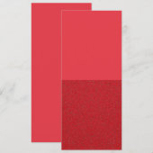 Invitation verticale rouge bicolore – Personnalisa (Devant / Derrière)