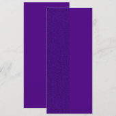 Invitation Verticale Violet À Deux Tons - Personna (Devant / Derrière)