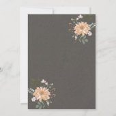 Invitation Very Dark Orange Minimalist Photo Wedding Save the (Dos)