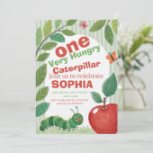 Invitation Very Hungry Caterpillar Birthday (Debout devant)
