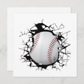 Invitation Vêtements de baseball - Baseball (Devant / Derrière)