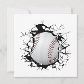 Invitation Vêtements de baseball - Baseball (Dos)