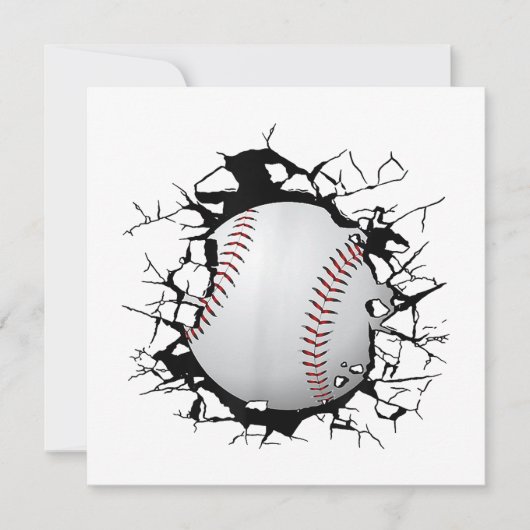 Invitation Vêtements de baseball - Baseball (Devant)