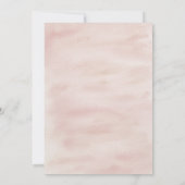 Invitation Vêtements de bébé boho rose blush Baby Sprinkle (Dos)