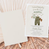 Invitation Vêtements de bébé garçon boho Baby Shower