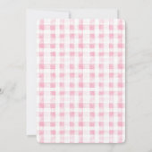 Invitation Vêtements de bébé rose mignonne Rustique Baby show (Dos)