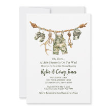 Vêtements de chasse Camouflage Garçon Baby Shower