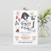 Invitation Vêtements de Noël chauds et confortables (Debout devant)