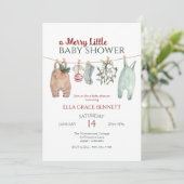 Invitation Vêtements de Noël pour une joyeuse petite douche d (Debout devant)