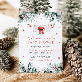 Invitation Vêtements de Noël Un joyeux petit Baby shower