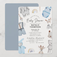 Vêtements et Jouets Bébé Bleu Filleul Baby Shower