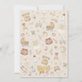 Invitation Vêtements pour bébé Baby shower de la pépinière de (Dos)